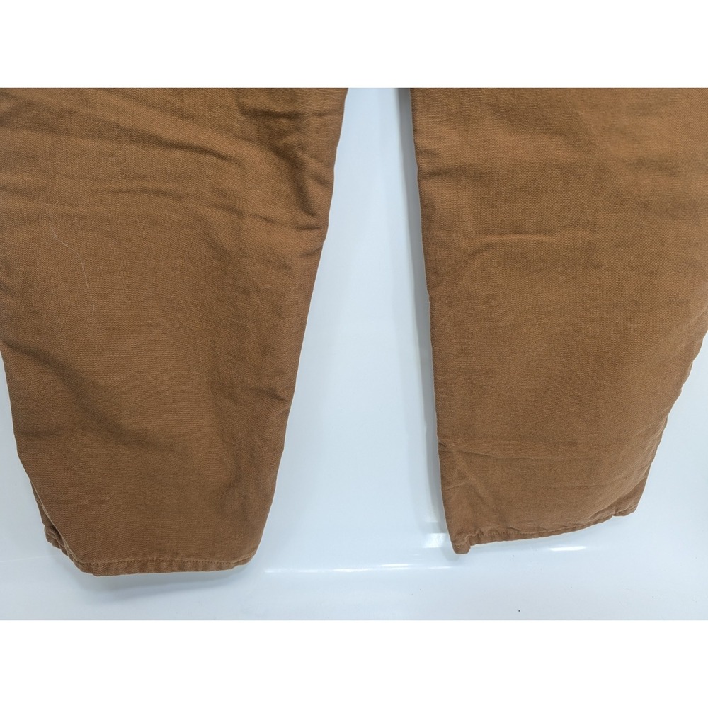 Carhartt Men's B111 Double Knee Flannel lined Carpenter Pants - 36 x 32 Brown - Picture 6 of 16